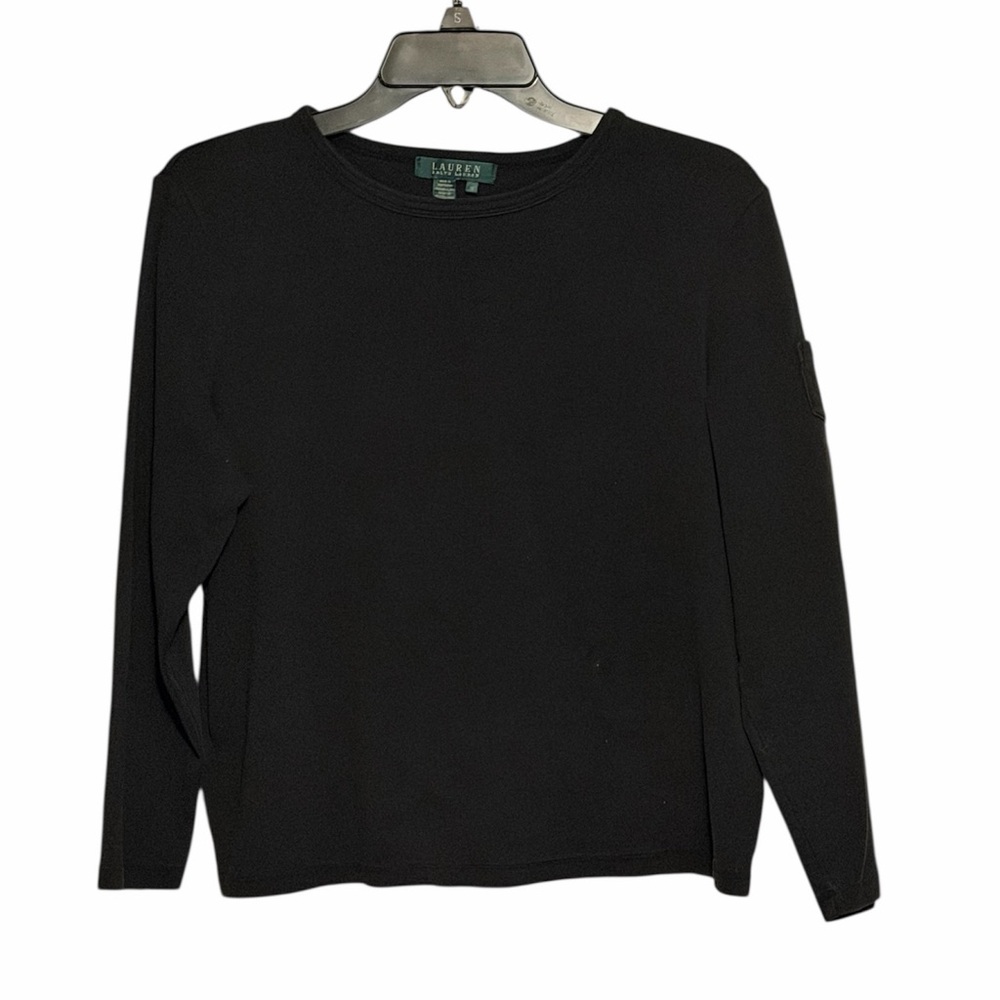 Ralph Lauren Black Women's Crew Neck Sweater. Size 1X runs smaller like Large